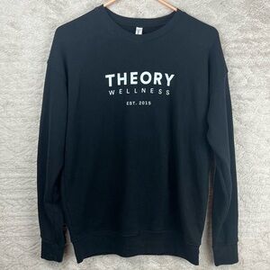 Theory Wellness Black Sweatshirt Super Soft Maine Dispensary Small